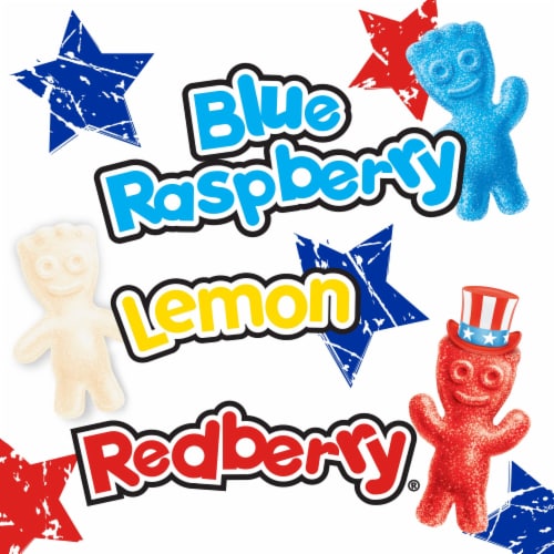 Sour Patch Kids Red White & Blue Candy Perspective: top