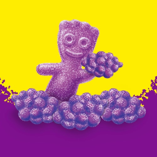 SOUR PATCH KIDS Grape Soft & Chewy Candy Bag Perspective: top