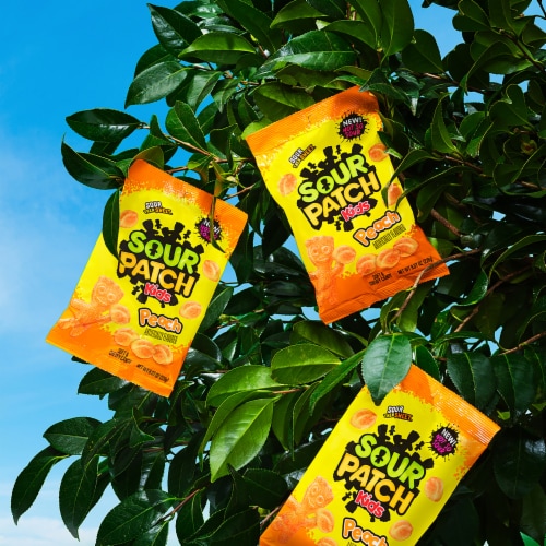 SOUR PATCH KIDS Peach Soft and Chewy Candy Easter Candy Perspective: top