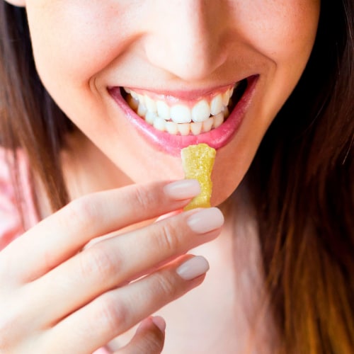 SOUR PATCH KIDS Lemonade Fest Soft & Chewy Candy Bag Perspective: top
