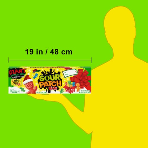 SOUR PATCH KIDS Soft & Chewy Holiday Candy Giant Box Perspective: top