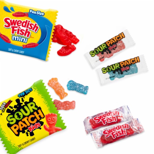 Sour Patch Kids & Swedish Fish Easter Candy Variety Pack Perspective: top