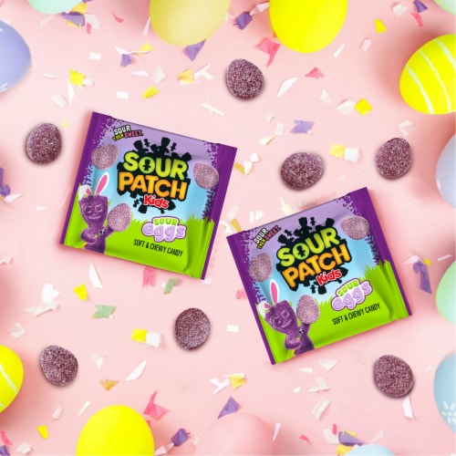 SOUR PATCH KIDS Sour Eggs Soft & Chewy Easter Candy Perspective: top