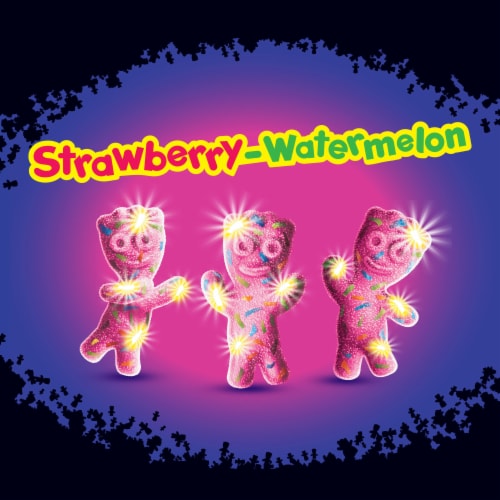 SOUR PATCH KIDS Glow Ups Strawberry-Watermelon Soft & Chewy Candy Perspective: top