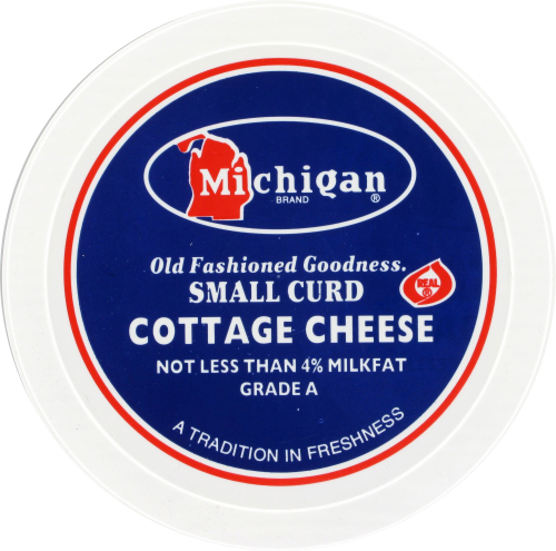 Michigan Small Curd Cottage Cheese Perspective: top
