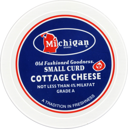 Michigan Small Curd Cottage Cheese Perspective: top