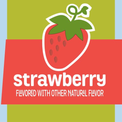 Simply Go GURT Gluten Free Strawberry Kids Low Fat Yogurt Tubes Perspective: top