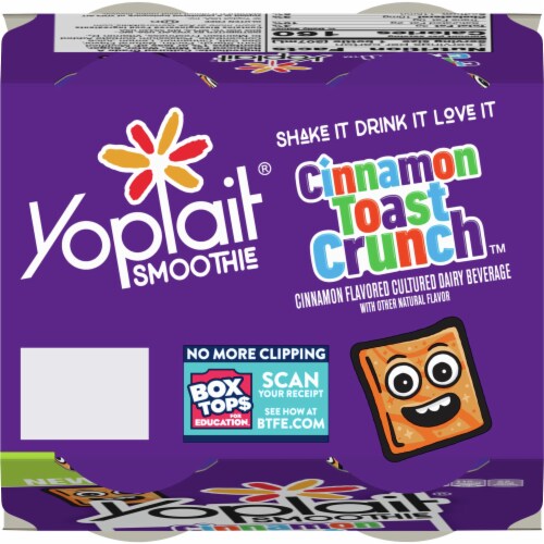 Yoplait Cinnamon Toast Crunch Smoothies Perspective: top