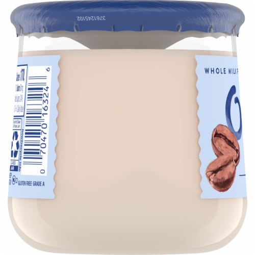 Oui by Yoplait Coffee Whole Milk French Style Yogurt Jar Perspective: top