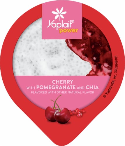 Yoplait® Power Cherry with Pomegranate and Chia Low Fat Yogurt Perspective: top