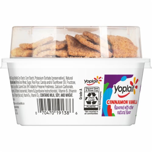 Yoplait Vanilla and Cinnamon Toast Crunch Cereal Low Fat Kids Yogurt Cup,  4.3 oz - Foods Co.