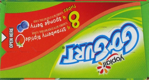 Yoplait Low Fat Spongbob Go-Gurt Perspective: top