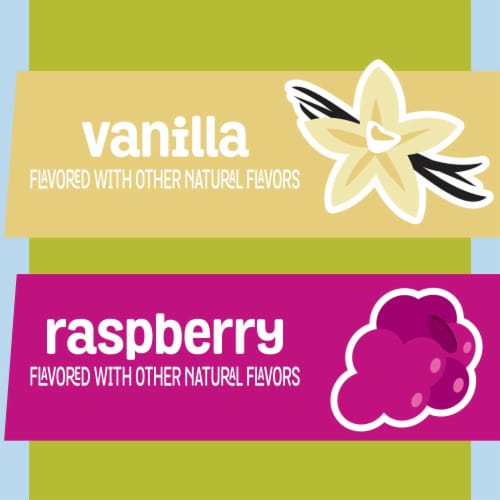 Go GURT Vanilla and Raspberry Kids Low Fat Yogurt Tubes Perspective: top