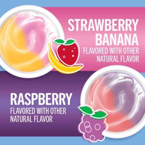 Yoplait Low Fat Bluey Variety Pack Kids Yogurt Cups Perspective: top