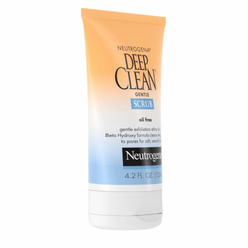 Neutrogena Deep Clean Gentle Daily Facial Scrub, Oil-Free Face Wash Perspective: top
