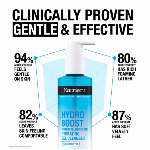 Neutrogena Hydro Boost Fragrance Free Hydrating Gel Cleanser Perspective: top