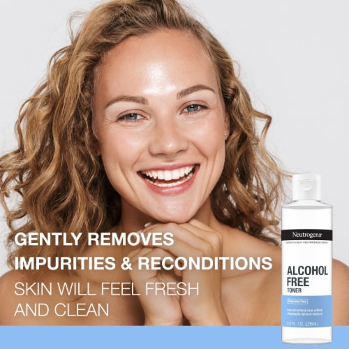 Neutrogena Alcohol-Free Gentle Daily Facial Toner Fragrance-Free Removes Impurities Perspective: top