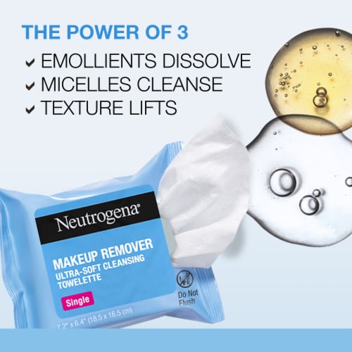 Neutrogena Makeup Remover Cleansing Towelette Singles Perspective: top