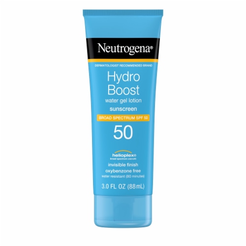 Neutrogena Hydro Boost Water Gel SPF 50 Sunscreen Lotion Perspective: top