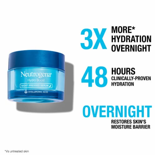 Neutrogena Hydro Boost Hyaluronic Acid Night Pressed Serum Perspective: top
