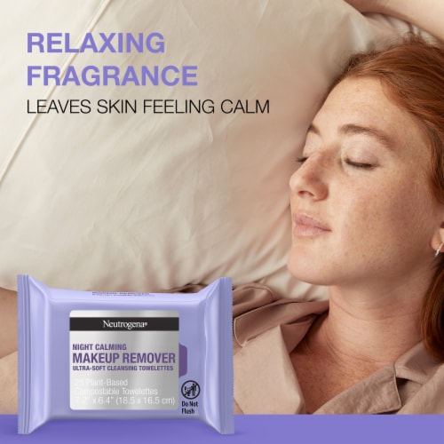 Neutrogena Night Calming Makeup Remover Cleansing Towelettes Perspective: top