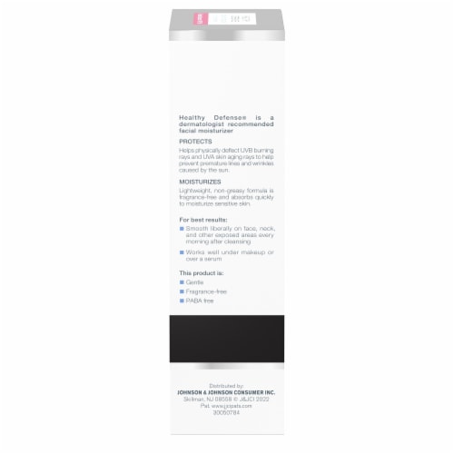 Neutrogena Healthy Defense Sensitive Skin With Broad Spectrum SPF 50 Sunscreen Daily Moisturizer Perspective: top