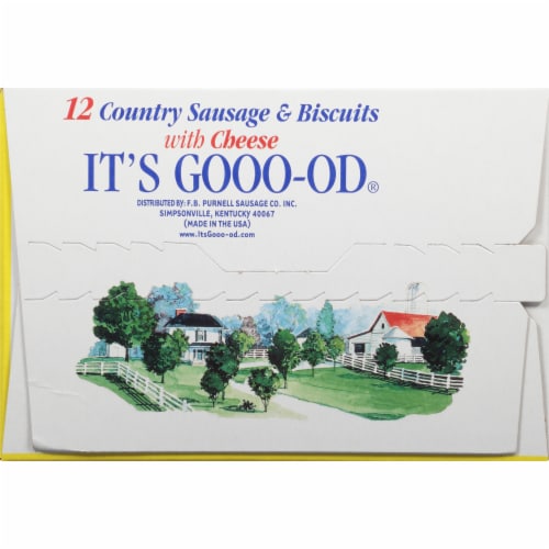 Purnell's Old Folks Country Sausage & Cheese Biscuits Perspective: top