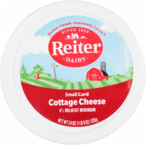 Reiter™ 4% Milkfat Small Curd Cottage Cheese Perspective: top