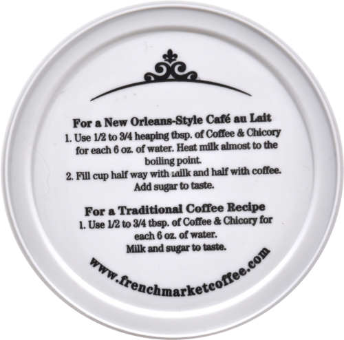 French Market Coffee & Chicory Medium Dark Roast Coffee Perspective: top