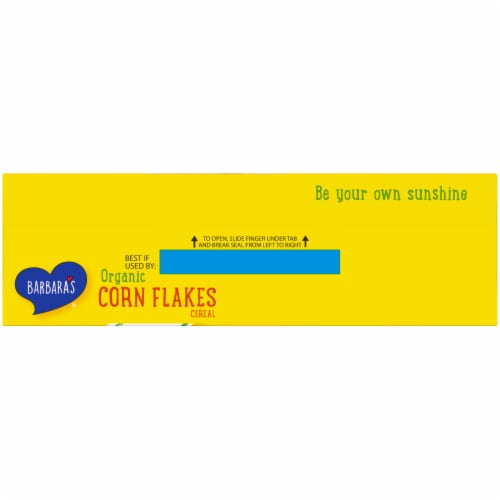 Barbara's Corn Flakes Organic Cereal Perspective: top