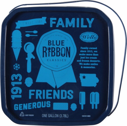 Blue Ribbon Fudge Twirl Ice Cream Perspective: top