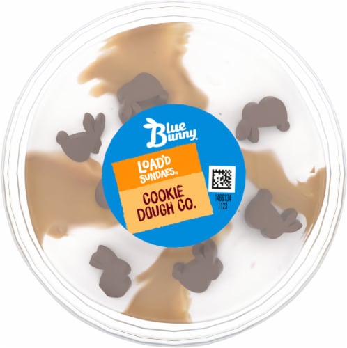 Blue Bunny® Load'd Sundaes® Cookie Dough Co. Frozen Dairy Dessert Perspective: top