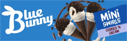 Blue Bunny® Mini Swirls® Cookies 'N Cream Perspective: top