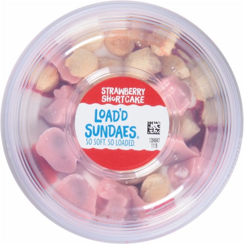 Blue Bunny® Load'd Sundaes Cherry Cheesecake Frozen Dairy Dessert Cup Perspective: top