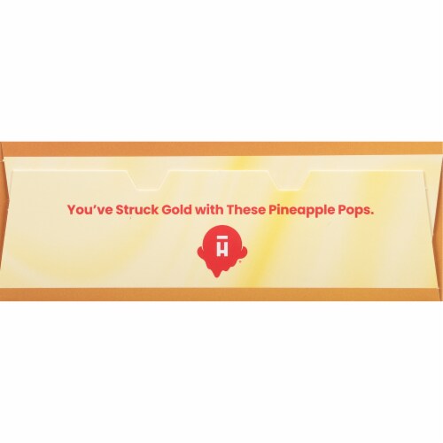 Halo Top Pineapple Fruit Pops Perspective: top