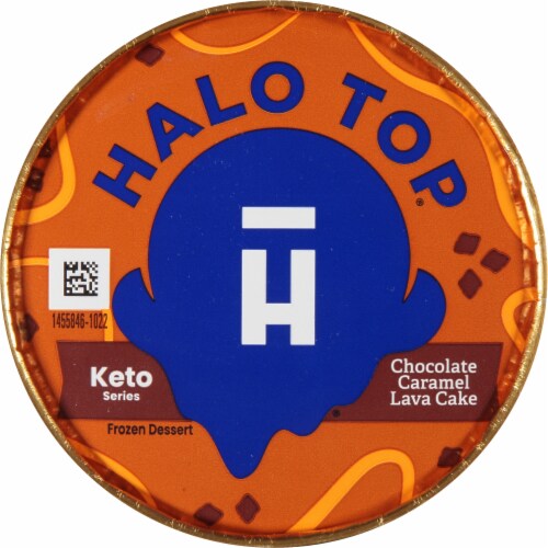 Halo Top® Chocolate Caramel Lava Cake Keto Frozen Dessert Perspective: top