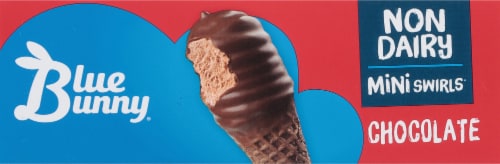 Blue Bunny® Mini Swirls Chocolate Non Dairy Mini Cones Perspective: top
