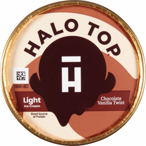 Halo Top® Chocolate Vanilla Twist Light Ice Cream 16 fl oz Perspective: top