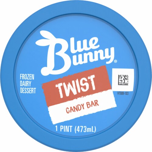 Blue Bunny® Candy Bar Twist Ice Cream Pint Perspective: top