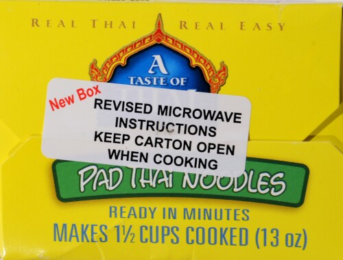 Taste of Thai® Pad Thai Noodles Perspective: top