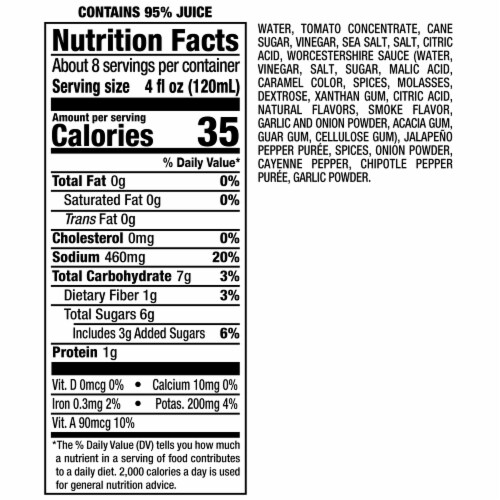 Mr & Mrs T® Bold & Spicy Bloody Mary Mix Perspective: top