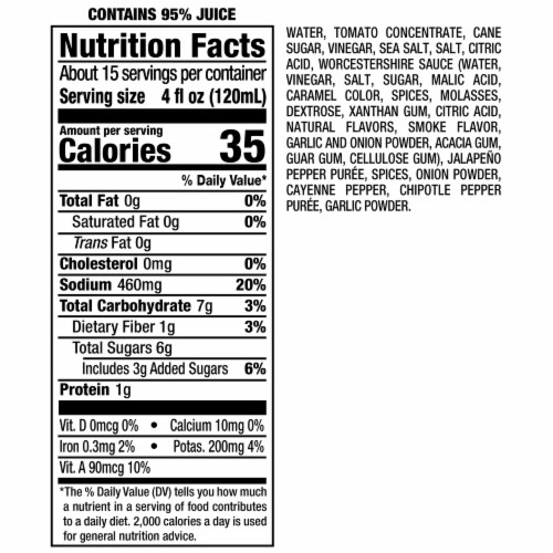 Mr & Mrs T® Bold & Spicy Bloody Mary Mix Perspective: top