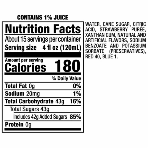 Mr & Mrs T Strawberry Daiquri Margarita Mix Perspective: top