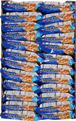 Nissin Top Ramen Oriental Flavored Noodles Perspective: top