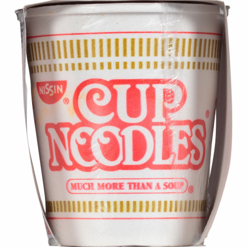 Nissin Cup Noodles Spicy Chili Chicken Flavor Ramen Noodle Soup Perspective: top