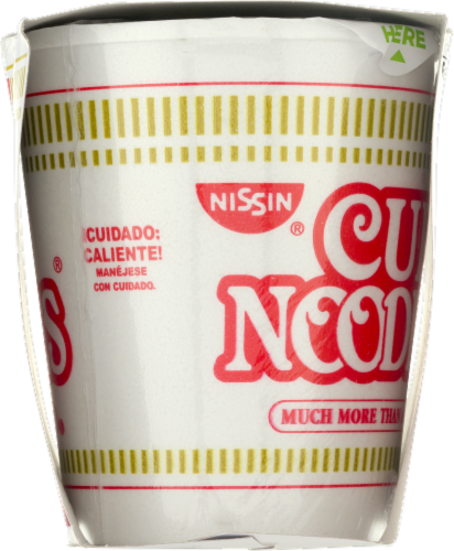 Nissin Cup Noodles Spicy Lime Shrimp Flavor Ramen Noodle Soup Perspective: top