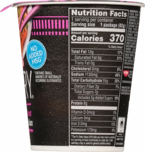 Nissin Cup Noodles Stir Fry Sweet Chili Flavor Asian Noodles in Sauce Perspective: top