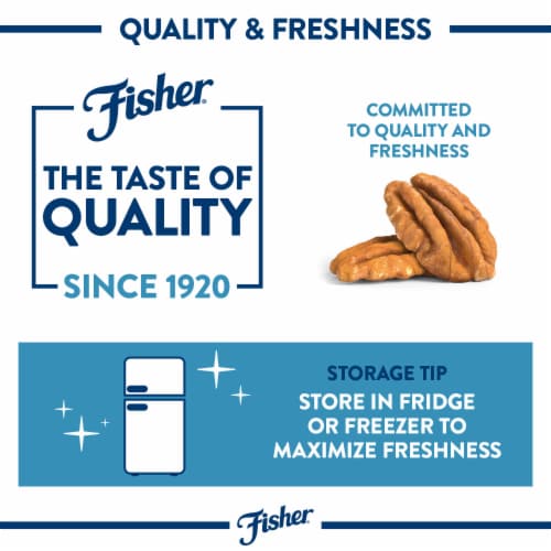 Fisher Unsalted Chopped Pecans Perspective: top