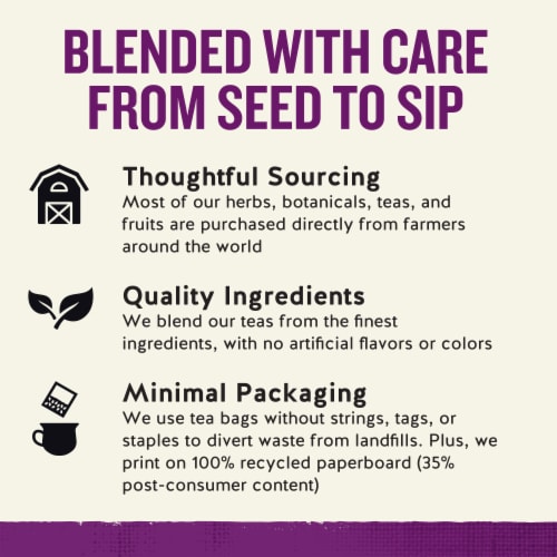 Celestial Seasonings Caffeine Free Wild Berry Zinger Herbal Tea Perspective: top