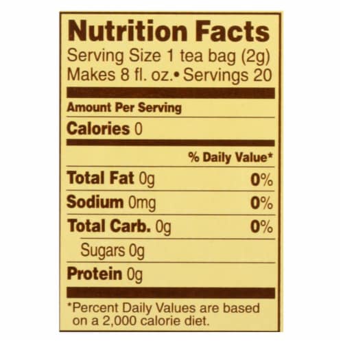 Celestial Seasonings Lemon Lavender Lane Caffeine Free Herbal Tea Bags 20 Count Perspective: top